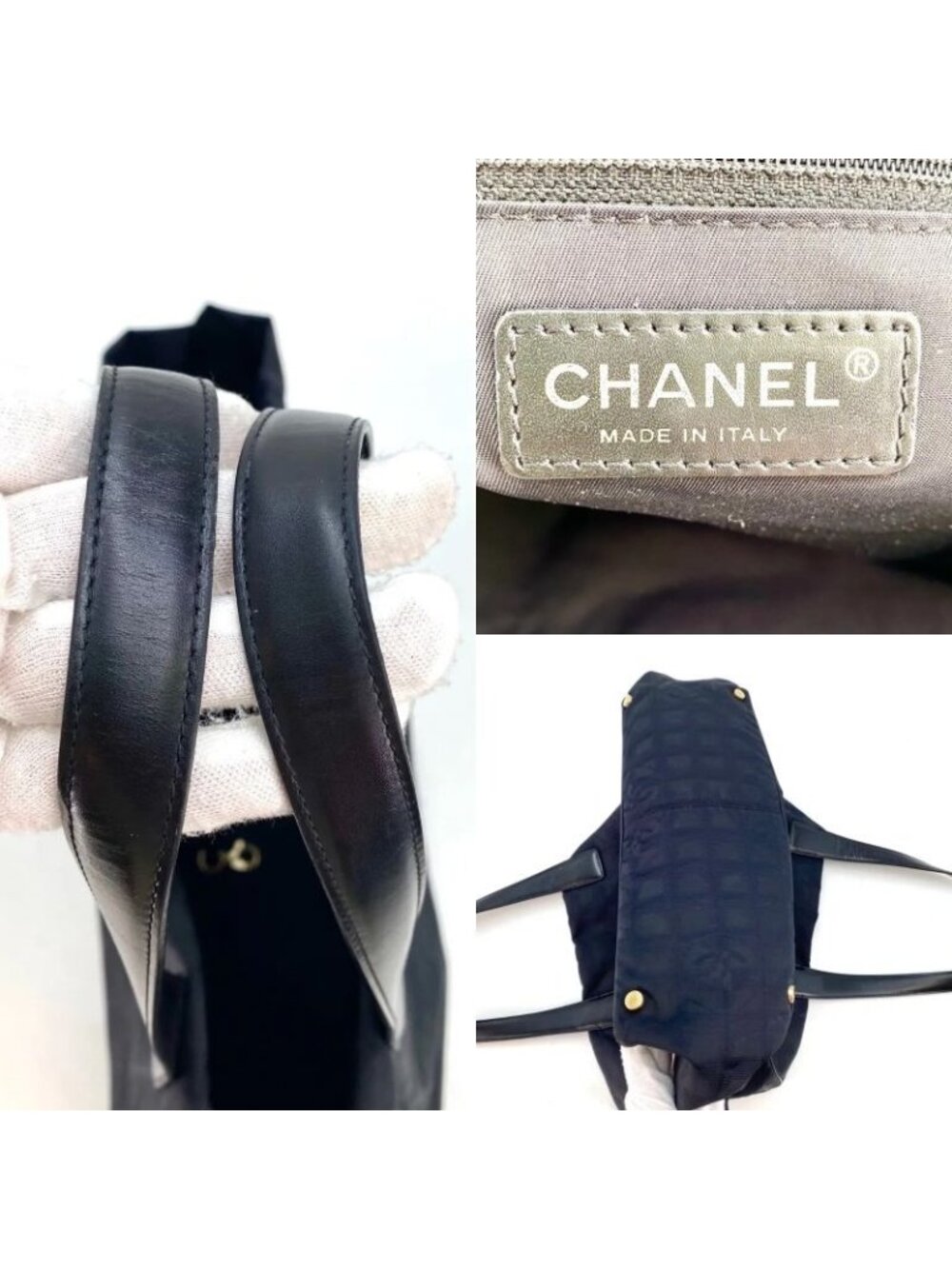 Chanel Tote New Travel Line Black CC Logo - Picture 4 of 16